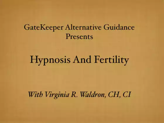 Hypnosis & Fertility